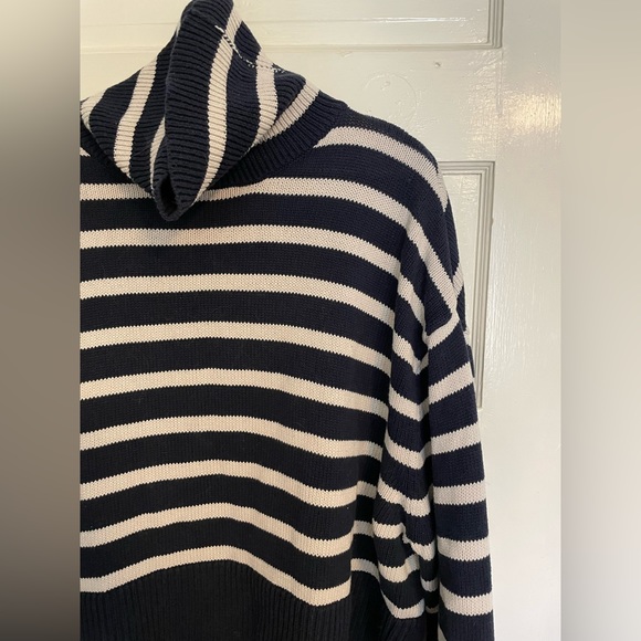 Gap Navy Striped Turtleneck Sweater - Picture 9 of 9